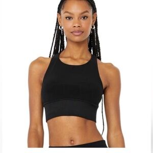 NWOT ALO Yoga Black Alosoft Serenity Bra
